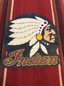 INDIAN MOTORCYCLE LEATHER JACKET PATCH. CUSTOM MADE, NO OTHERS LIKE IT.