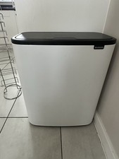 Brabantia Bo Touch Bin 2 x 30L Inner Buckets (White) used, still under warranty 
