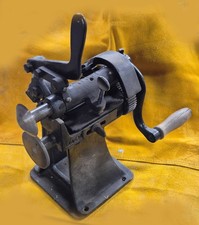 Vintage American Hand Crank Leather Cutter Trimmer Antique St. Louis Made in USA