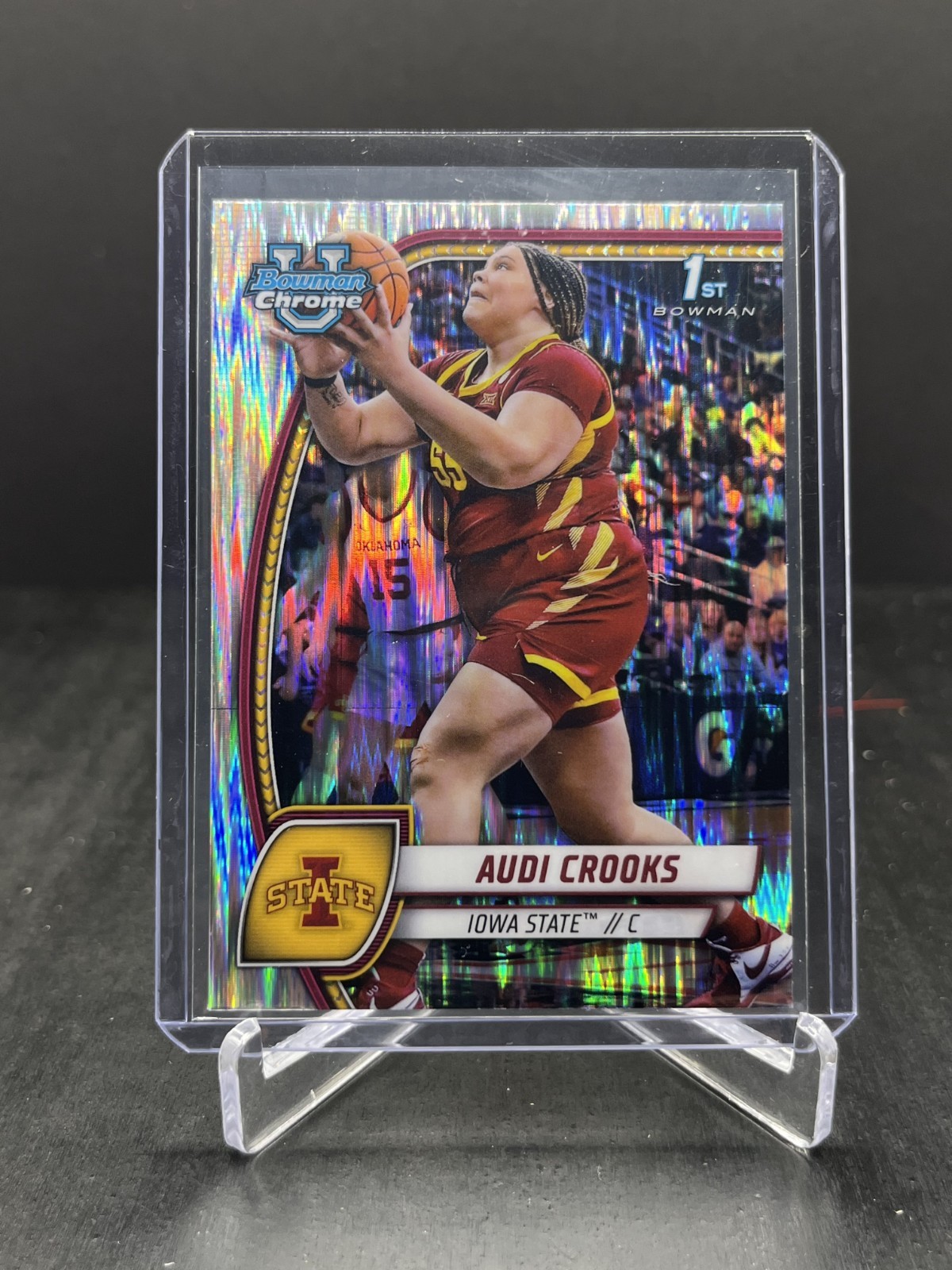 2024-25 Bowman Chrome U Basketball Audi Crooks 1st Bowman Stealth #9