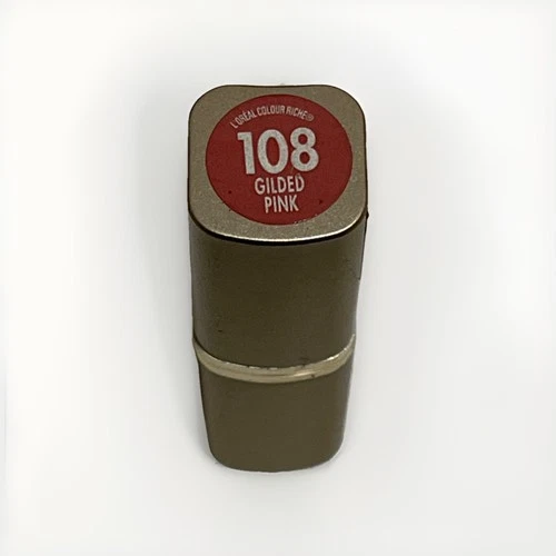 L’ORÉAL Colour Riche Lipstick #108-Gilded Pink. Smudged. Rare HTF