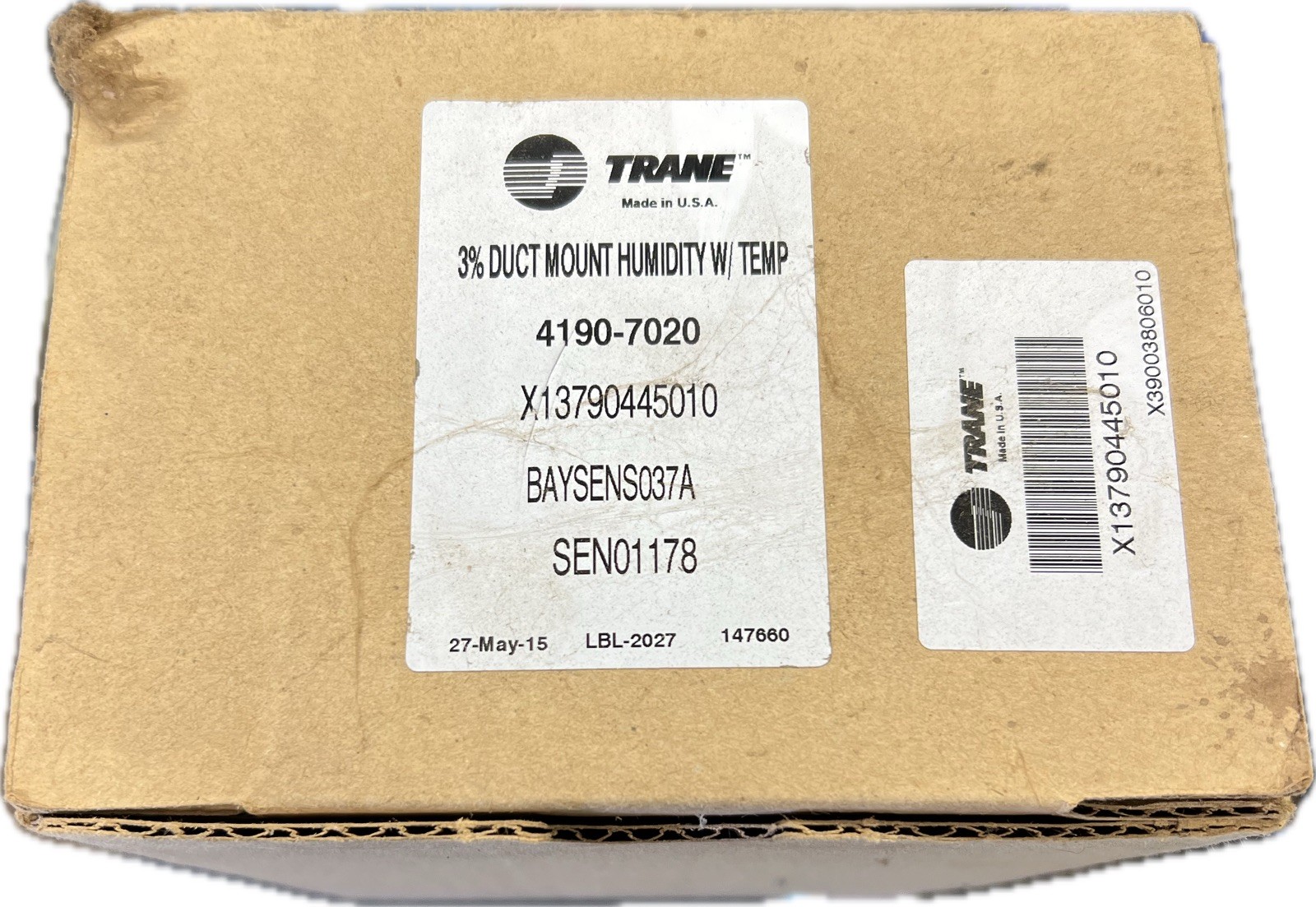 Trane Outside Humidity Sensor Trane SEN01178 Duct Humidity Temperature Sensor HVAC BAS OEM New BAY ...