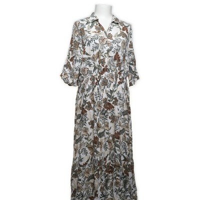 DeFacto Woman, Maxikleid, Größe: 44, Mehrfarbig, Viskose, Blumen, Damen #QCj