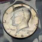 1985 D US 50 Cent Kennedy Half Dollar Coin UNC in Cello from Set