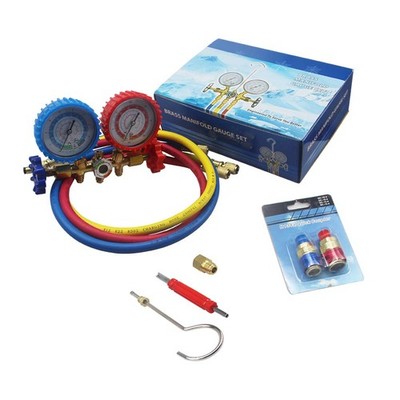 UTMALL 3-Way New HVAC R12 R22 R134A R404A Dual Gauge AC Diagnostic Manifold... 