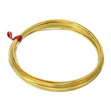 Half Hard Brass Wire, 1Pcs 20Gauge/0.8x0.4mm Diameter 6m/19.68ft Craft Wire