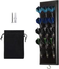 Darts Holder Wall Mounted Displays 12 or 15 Steel/Soft Tip Darts, Darts Caddy...