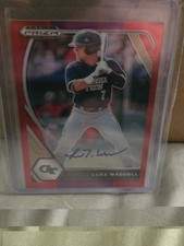 Luke Waddell 2021 Panini Prizm Draft Picks Autograph Auto Atlanta Braves MLB 