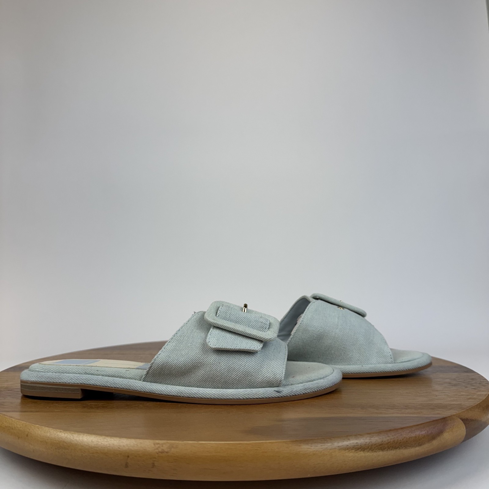 APL Nuovi sandali donna Dolce Vita Albey Seafoam blu fibbia accento slip on taglia 6 M