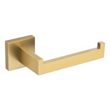 Brushed Gold Toilet Paper Holder SUS304 Stainless Steel, Modern Square Tissue...