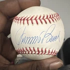Johnny Bench Original Autographed Baseball Ball with Blue Ink Signature