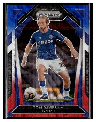 2020 Prizm Premier League #114 Tom Davies Red White Blue Everton