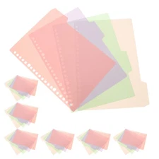  6 Sets Cute Binder Dividers with Tabs Notebook Decorative Folders
