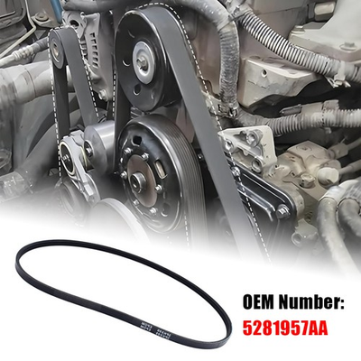 #ad Engine Drive Serpentine Belt For 2019 2024 Dodge Ram 1500 5281957AA Accessories $17.99