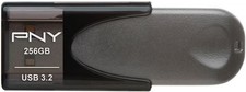 PNY - Elite Turbo Attache 4 256GB USB 3.2 Flash Drive - Gray