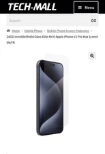 ZAGG InvisibleShield 5x Stronger 15 Pro Max Screen Protector