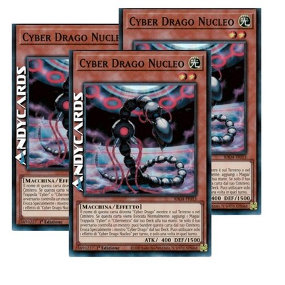 CYBER DRACHE CORE 3x (Cyber Dragon Core)   Super R   RA04 IT013   1Ed   Yugioh!