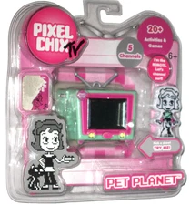 Pixel Chix Pet Planet TV Interactive Electronic Handheld Toy Game 2007 Mattel