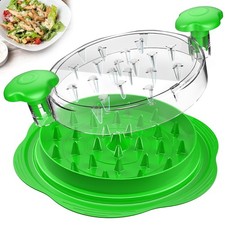 Chicken Shredder Large Chicken Breast Shredder Tool Twist with Brush Fork, Vi...