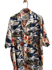 Men's Hawaiian Shirt/Monzini Collection-Italy/Vintage Look/Rayon/XL Pre Owned