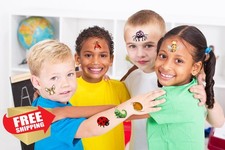 YandC Bug Temporary Tattoos Insect Party Favors Kids Adults