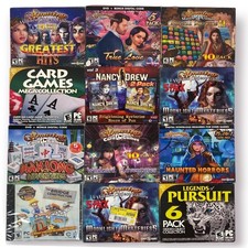 Lot Of 12 PC-CD-Rom Video Games - New, Sealed - Hidden Objects, Magical Matches