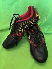 Lotto Forza Elite Mens Soccer Cleats Shoes Size 8.5 Black/Red Lace Up