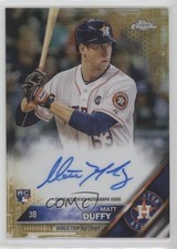 2016 Topps Chrome Rookie Auto Gold Refractor 14/50 Matt Duffy #RA-MD Auto vw1