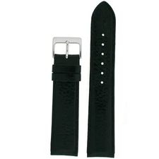 Soft Leather Watch Band Black Padd 10mm 12mm 14mm 16mm 18mm 20mm 21mm 23mm 24mm 