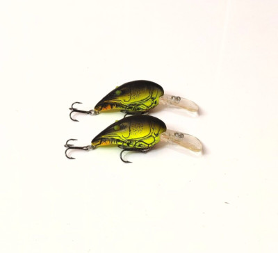 (2) Live Target Craw Crawfish 3/8 oz Crankbait Fishing Lures Lot of 2