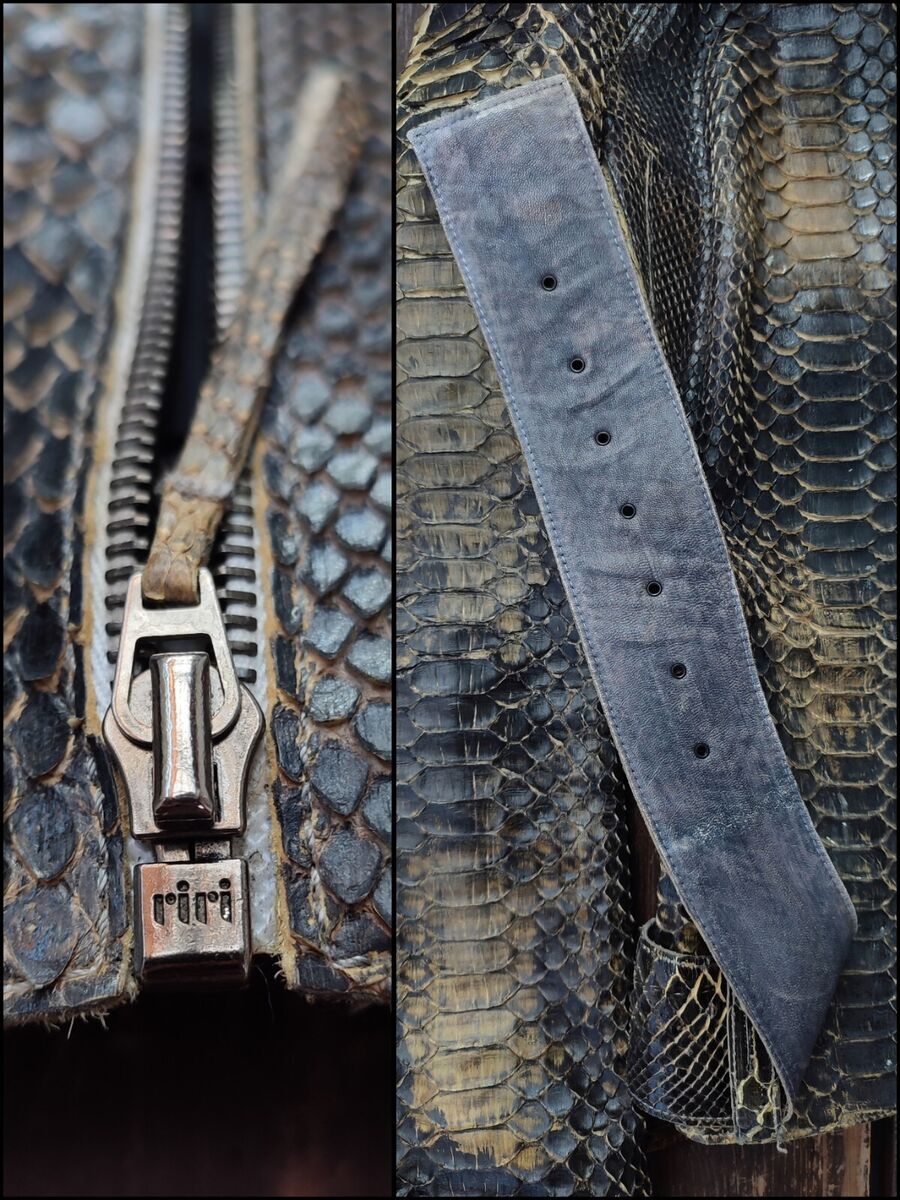 Jean Claude Jitrois RARE Designer Luxury Python Leather Jean Claude Jitrois RARE Designer Luxury Python Leather