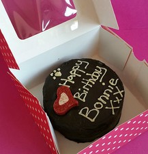 DOG BIRTHDAY CAKE ANY NAME PEANUT BUTTER treat puppy food gift party Christmas 