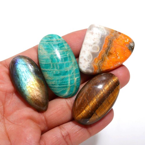 210 CTS 4 PCS Genuine Multi Gemstone 40 To 31MM WHOLESALE LOT ON GEMSBEADS_STORE - Picture 3 of 7
