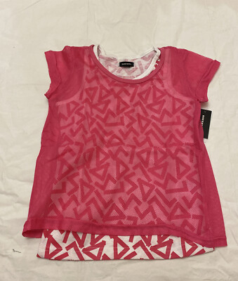 Diesel , t shirt short sleeve Girls ,color Carmine Rose Size 6