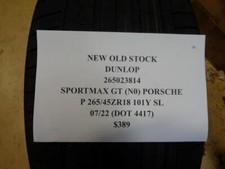 1 Nos Tire Dunlop Sportmax Gt No 265 45 18 101y Sl 265023814 1 Nos Tire Dunlop Sportmax Gt No 265 45 18 101y Sl 265023814