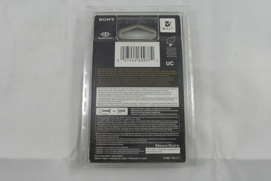 Sony 256MB Memory Stick PRO Duo Card (MSX-M256A) - Image 2 of 2