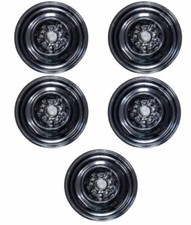 1965-1966 Corvette Steel Wheels - 15x5.5 - Set Of 5 You Get 4 Spare - New