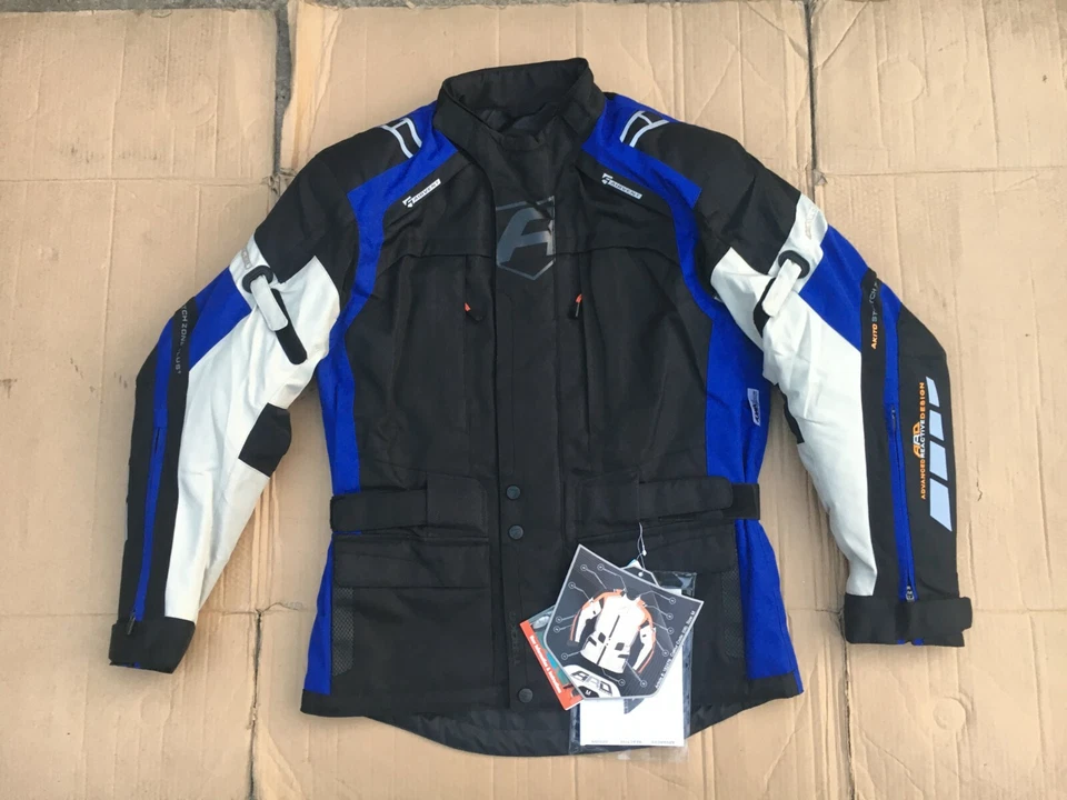 Akito Track Mens Textile Waterproof Motorcycle Jacket Size UK 42" Chest (LBOX2) - Image 2 of 4