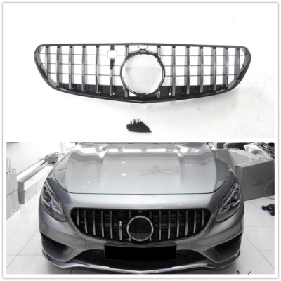 Panamericana GT Style Chrome & Black Grille For Mercedes S-Class Coupe C217 2015-2017