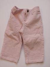 RALPH LAUREN Girls Pink Cotton Stretch Corduroy Elastic Waist Pant Sz 12mo