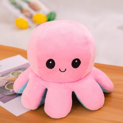 Flip Octopus Doll Double-sided Flip Mood Face Changing  