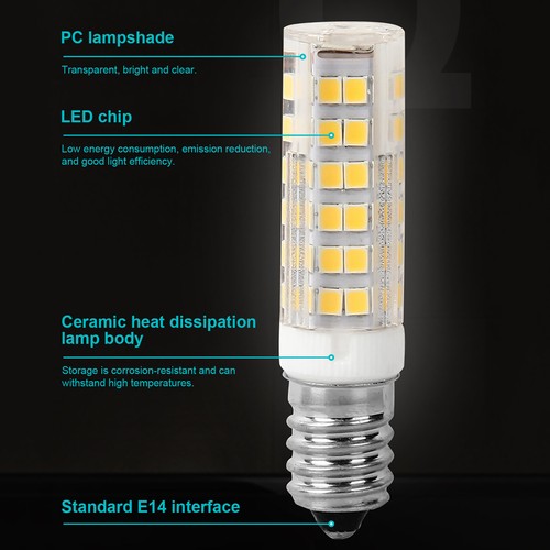 E14 Salt Lamp Power Cord Cable 1.8m Dimmer Switch Control& 7/9/10W LED Corn Bulb - Picture 4 of 54