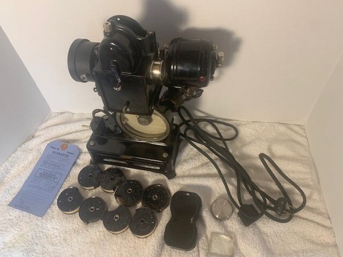ANTIQUE PATHEX CRANK DRIVEN PROJECTOR ORIGINAL BOX Nonworking - Picture 15 of 20