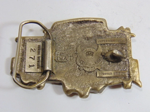 Hebilla de cinturón de ferrocarril de colección edición limitada años 70 Foto 2 de 2
