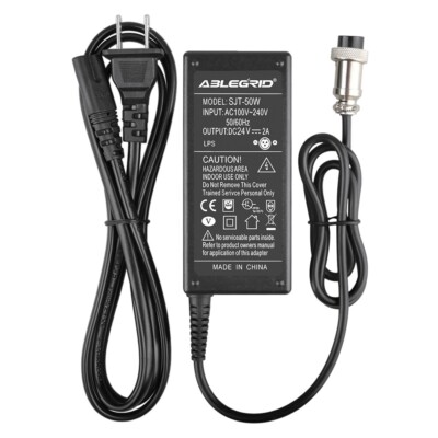 24V 2A AC Adapter For Razor E100 13111061 13111263 Electric Scooter Charger
