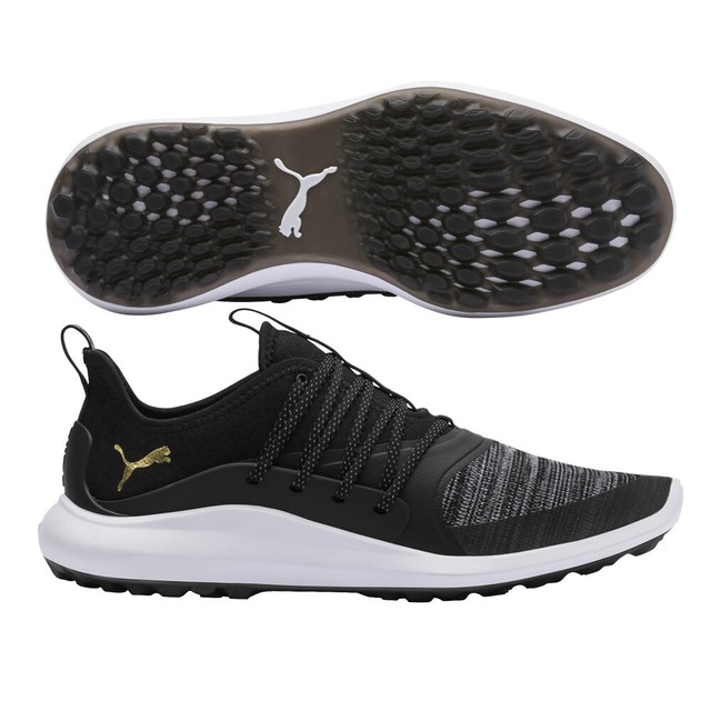 puma ignite black and gold