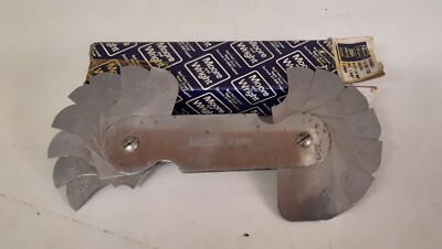 Moore & Wright No 206A Imperial Radius Gauge intern & extern 9/32  to 33/64 