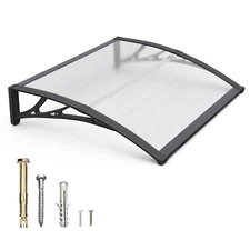 40"x30" Window Door Awning Outdoor Sun UV Rain Cover DIY Canopy for Patio Yard
