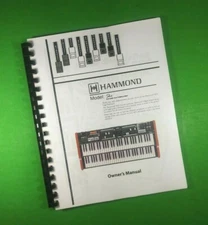Owners Manual for Hammond Skx Stage Keyboard 156 Pages W/Clear Covers!
