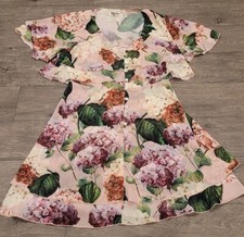  Show Me Your Mumu Floral  Leandra Dress, flutter Dress Xsmall Pink